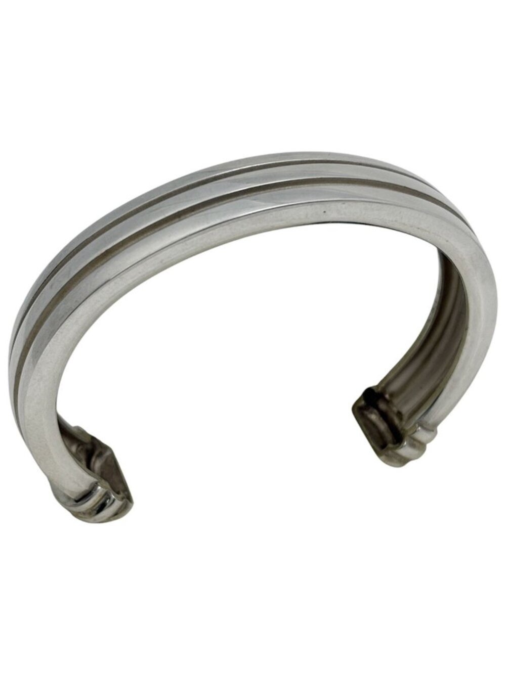 Tiffany & Co Bangle Grooved Bracelet 925 Sterling Silver